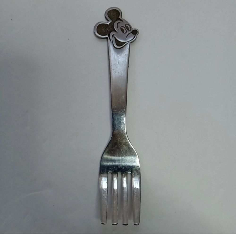 VTG, Walt Disney Stainleess Steel Silver Fork with Mickey Mouse Bonny Design
